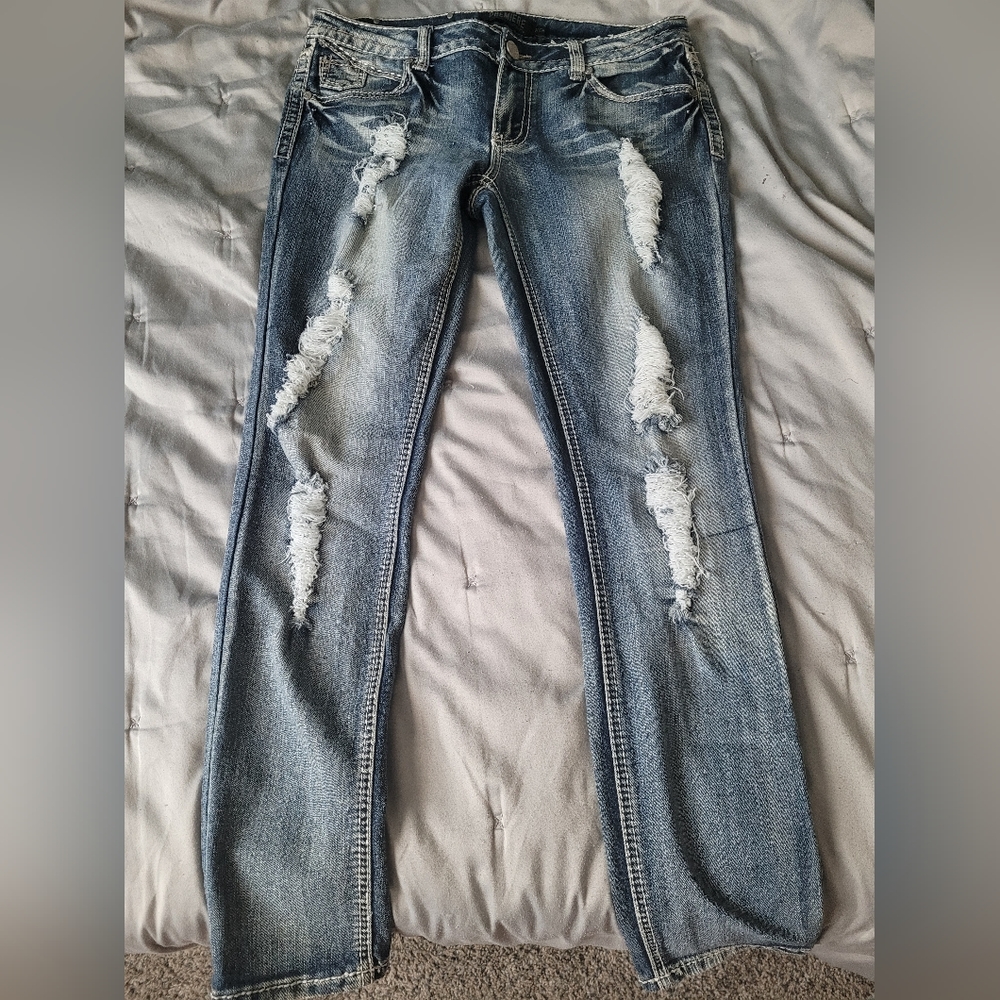 Low waisted premiere straight legged  jeans size 9/10